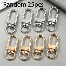 25/50pcs Multi-Color Rotating Door Keychains, Metal Clasps, Suitable For Jewelry Accessories And DIY Keychain Jewelry Making - Keychain - View 11