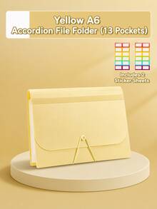 A6 13 Inner Pages Vertical Organ Pack Examination Paper Storage Sorting Multilayer File Folders With Classification Expansion Bag Paper Holder,Back To School,School Supplies,Holiday ,Holiday ,Cyber Monday - Multicolor - View 16