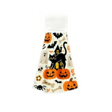 1/2PCS Halloween Black Cat Ghost Pumpkin Hand Towels, Soft & Absorbent, Machine Washable & Fade-Resistant. Perfect For Hands, Kitchen, And Tea Bars. Halloween Kitchen Accessories. - Multicolor - View 7