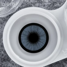 Lalens Hidrocorcolor 柔和藍色隱形眼鏡 1對，無縫瞳孔融合自然貼合，年戴，DIA 14.20MM BC 8.6MM，批發，適合派對約會、美學日常妝容穿搭，中東穆斯林女性適用 - Hidrocorcolor Azu - 查看 7
