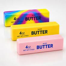 Realistic Colorful Rectangular Butter Stick Squeeze Toy, Rainbow Multi-Color Set Slow Rebound Sensory Stress Relief Toy, Funny Prank Gift, Perfect Gift For Holidays, Birthdays, Christmas And Parties. - Multicolor - View 20