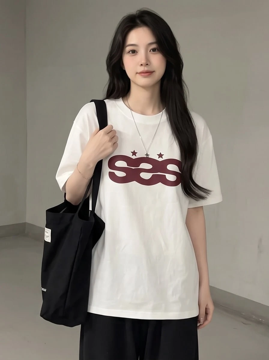 Women T-Shirts - 白色 - 查看 1