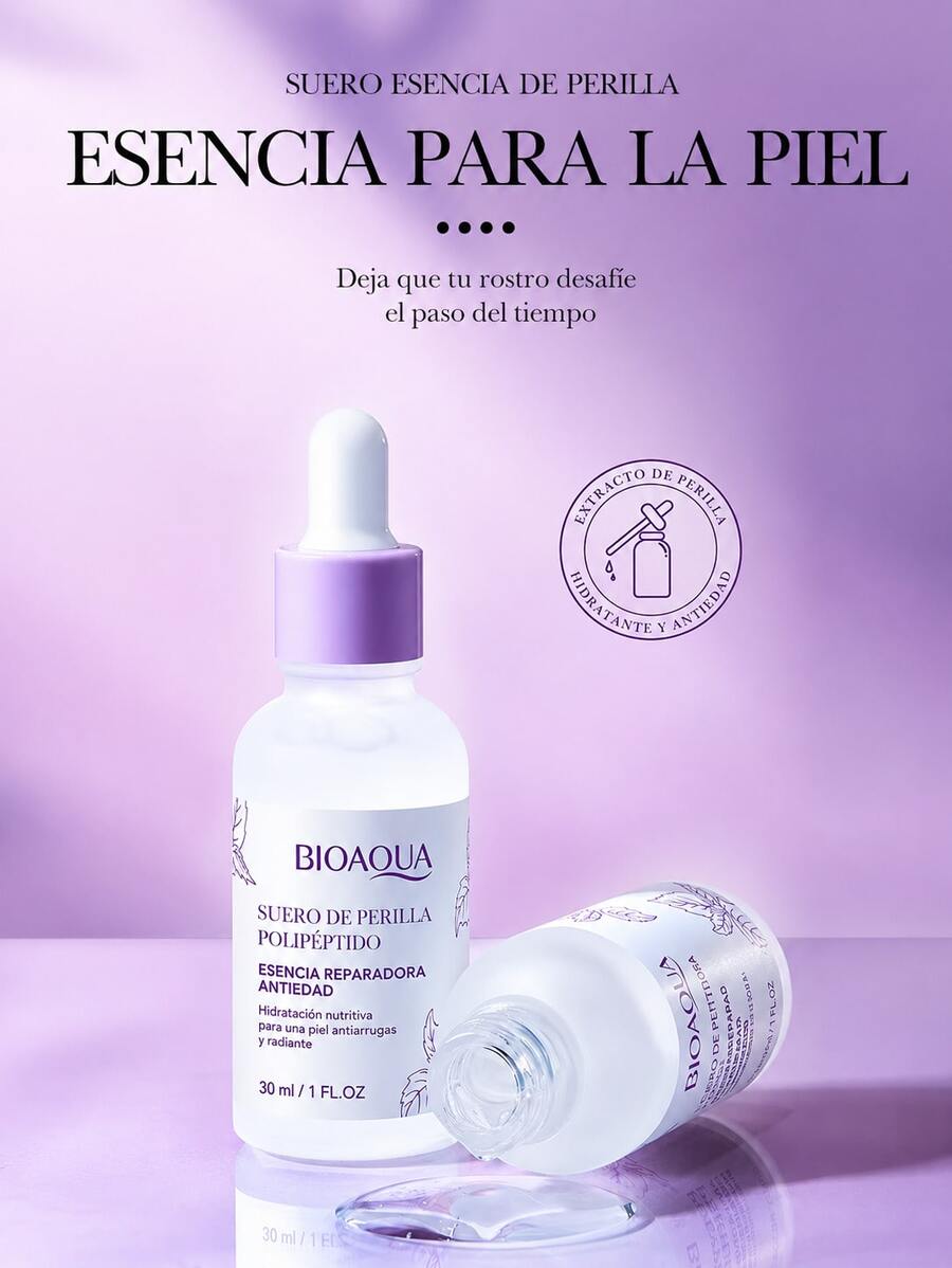 FACIAL SERUM WITH KNOB - Lilac Purple - View 1