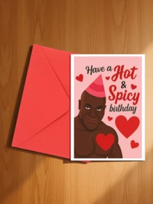 1pc Interesting & Passionate Birthday Card | Romantic & Fun Celebration Card, Suitable For Sending To Spouse, Partner, And Close Friends On Special Birthdays, Holidays, And Birthday Parties, Cartoon Fantasy Theme, Paper Material, Applicable For Valentine's Day, Anniversary, Birthday, And Other Occasions - 18*13cm - View 15
