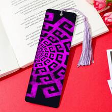 1pc PET Printed Bookmark, Exquisite And Beautiful Pattern, Durable And Elegant, Unique Design Suitable For Daily Use Or Collection. The Best Gift For Back To School Season, Whether For Personal Use Or As A Gift For Family And Friends, It's A Unique And Practical Gift Choice To Add Atmosphere And Fun To Reading Time (Random Color Tassel) - 1 Piece - View 9