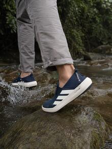 Adidas TERREX BOAT男女通款HIKING輕便舒適透氣耐磨戶外健行鞋 - 藏蓝色 - 查看 4
