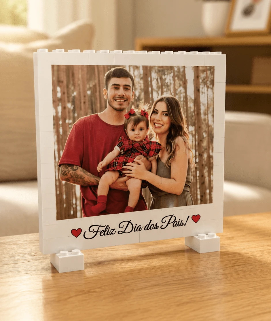 Quebra Cabeça 12x12 Personalizado - Branco - Visão 1