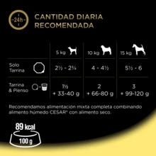 CESAR MEGAPACK POLLO CESAR COMIDA HÚMEDA DE POLLO E HÍGADO EN PATÉ PARA PERROS, PACK DE 28 TARRINAS DE 150g - gramo - Ver 4