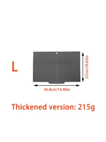 1pc Silicone Drainage Mat, Sloped Bowl And Cup Holder Mat, Bathroom Drainage Filter Mat, Non-Slip Kitchen Table Mat, Placemat/Coaster, Kitchen Supplies, Heat Resistant, Sink Side Non-Slip Kitchen Mat, Home And Kitchen Decor - Dark Grey - View 11