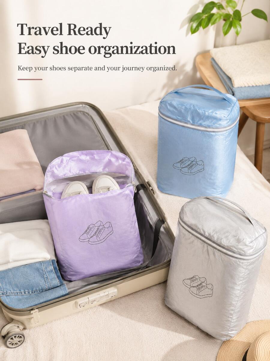 Portable Shoe Storage Bags, Dust-Proof Shoe Covers, And Drawstring Travel Shoe Bags-Suitable For Home Closet Organization, Business Trips, Vacations, And Dormitory Living; A Travel Essential For Both Men And Women. Christmas Gift.Cyber Monday