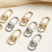 25/50pcs Rotating Door Keychain Keyring, Metal Clasp, Suitable For Jewelry Accessories And DIY Keychain Jewelry Making - Keychain - View 5