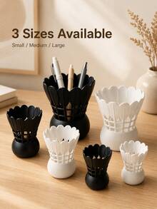 1 pieza Soporte para bolígrafos con diseño de bádminton, múltiples estilos, caja de almacenamiento de escritorio creativa, adorno decorativo de escritorio, soporte multifuncional para brochas de maquillaje, decoración de papelería de escritorio de oficina práctica - Múltiples estilos - Ver 2