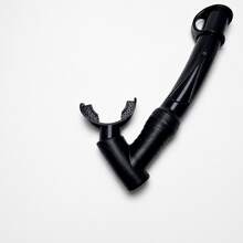 1pc Black PVC Wet Snorkel, Curved Design With Mask Clip, Comfortable Mouthpiece, Snorkeling Swimming Diving Gear - Yellow - View 3