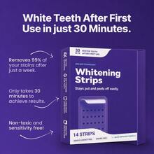 Purple Teeth Whitening Strips, Mint, Get Rid Of Smoke Stains, Coffee Stains, Tea Stains, Keep Your Mouth Clean And White, Good Choice For Vacation, Beach, Travel Essentials, Suitable For Summer Oral Care - 14 STRIPS - View 4