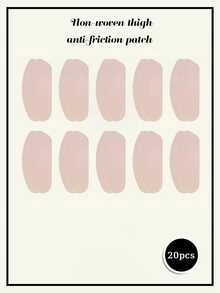 2/10/20pcs Unisex Long Leg Anti-Chafing Patches, Khaki, Invisible & Seamless, Anti-Friction, Suitable For Legs, Feet And Other Areas - Thin style - View 8