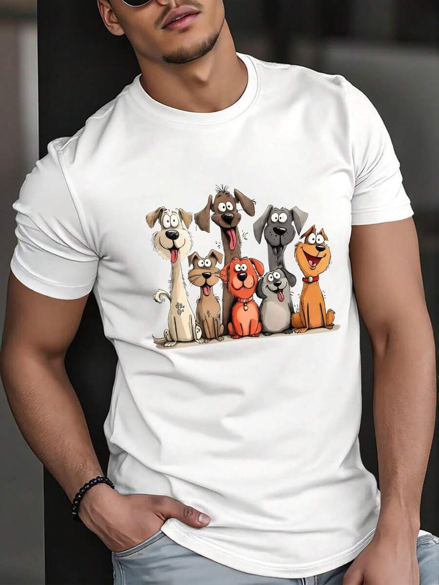 Men T-Shirts - 白色 - 查看 1