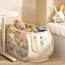 2/1pc Doll Storage Basket, Large Capacity Plush Doll Storage Bin, Organizer For Bedroom, Living Room And Home Storage, Can Store Plush Toys, Building Blocks And Other Items, Portable Storage Basket - Multicolor - View 8
