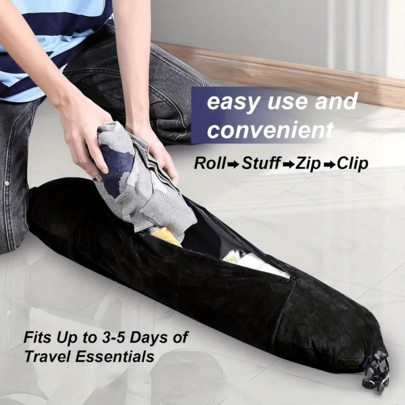 Almohada de viaje en forma de U ajustable, portátil con bolsa de almacenamiento con cremallera y correa para el hombro, adecuada para coche, tren, oficina, avión, ideal para vuelos largos, viajes de negocios, desplazamientos, vacaciones, descanso en casa y ayuda para dormir. Múltiples colores disponibles, accesorio de viaje cómodo y práctico, regalo perfecto para el Día de la Madre, Día del Padre, temporada de graduación y temporada de viajes.