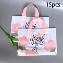 5/10/15/20/30/40/50入 花卉禮品袋－塑膠手提袋，適用於購物、婚禮、生日與節日 - 彩色 - 查看 11