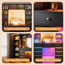 Floor & Full Length Mirrors - Black - View 8