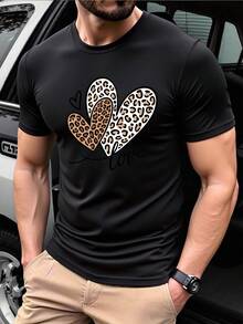Men T-Shirts - 黑色 - 查看 1