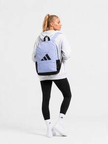 Adidas Unisex Outdoor Hiking Badminton Backpack, Large Capacity Student Campus Commuter Backpack, Size: Approx. 45*29.5*14.5cm - Purple/Black - View 3
