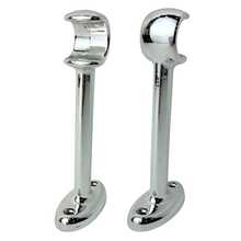 Suporte Médio Alongado Cromado Para Varão De Cortina 19mm Alumínio Bella Arte Unidade Acompanha Buchas E Parafusos Fácil Instalação Alta Resistência Ideal Para Sala Quarto Cozinha Escritório Acabamento Moderno - 1PC - Visão 7
