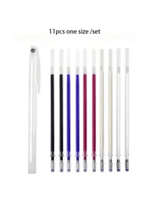EDCUEBE7 11pcs/Set Erasable Pens, High Temperature Disappearing Ink With Pen Case, Back To School - 10pcs+1pen Case - View 17