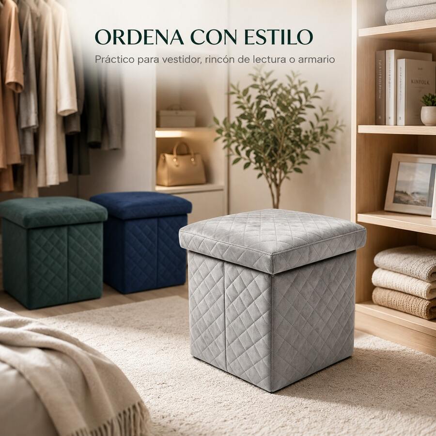 Storage Benches & Ottomans - 淺灰色 - 查看 1