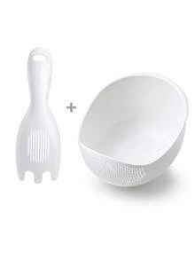 9.5 Inch Multifunctional Plastic Rice Washing Bowl, Durable Drain Basket Colander Strainer For Rice, Fruits & Vegetables, Portable Filter Sieve, Space-Saving Kitchen Utensil, Practical Helper For Daily Cooking & Healthy Meal Prep, Ideal Kitchen Tool - Multicolor - View 12