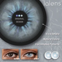 Lalens Van Grey 柔灰色隱形眼鏡 1對 漸層自然融合色調 無縫瞳孔融合 自然佩戴感 年戴款 DIA 14.20MM BC 8.6MM 批發 派對約會美感節慶造型 清真友善 - Van Grey - 查看 7