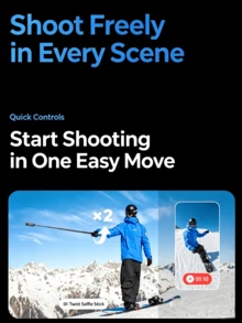 Insta360 X5 8K Action Camera: Professional-Grade Image Stabilization, Ultra-Wide Angle | Versatile For Travel, Cycling, Skiing, Diving, And More | A Powerful Tool For Creating Cinematic Vlogs. 100% Brand New, Only Activated - View 7