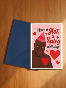 1pc Interesting & Passionate Birthday Card | Romantic & Fun Celebration Card, Suitable For Sending To Spouse, Partner, And Close Friends On Special Birthdays, Holidays, And Birthday Parties, Cartoon Fantasy Theme, Paper Material, Applicable For Valentine's Day, Anniversary, Birthday, And Other Occasions - 18*13cm - View 21