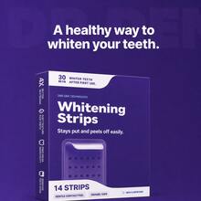 Purple Teeth Whitening Strips, Mint, Get Rid Of Smoke Stains, Coffee Stains, Tea Stains, Keep Your Mouth Clean And White, Good Choice For Vacation, Beach, Travel Essentials, Suitable For Summer Oral Care - 14 STRIPS - View 2