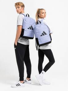 Adidas Unisex Outdoor Hiking Badminton Backpack, Large Capacity Student Campus Commuter Backpack, Size: Approx. 45*29.5*14.5cm - Purple/Black - View 6