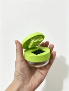 1件手動大蒜壓榨器與研磨器,易清洗多功能廚房工具,適用於大蒜切碎、切片與研磨,便攜手持設計,塑料材質,適合家庭廚房、餐廳與戶外活動 - 彩色 - 查看 9