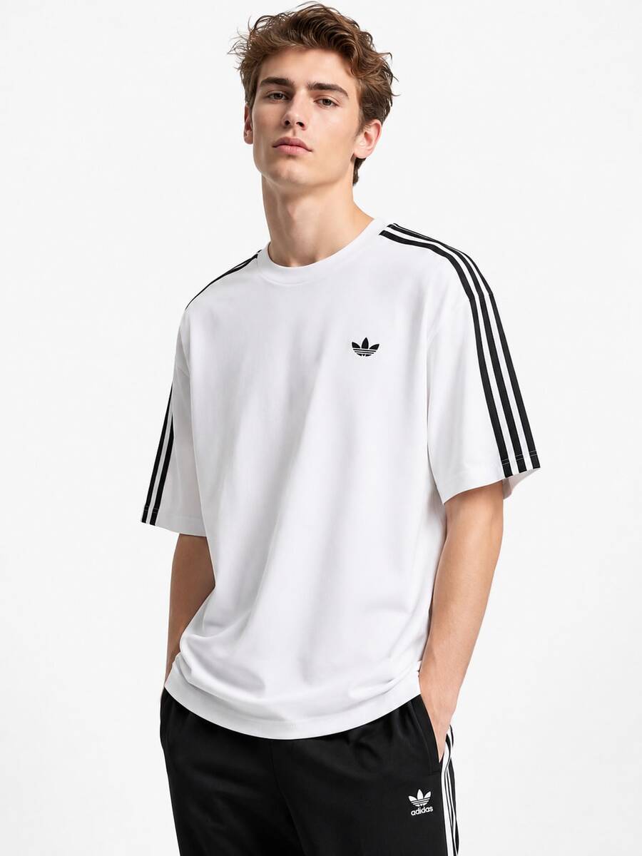 Adidas Clover Men's Summer New 3S TEE Sports Casual Short Sleeve - White - View 1