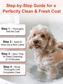 GJYC PET Sampo Anjing untuk Bulu Keriting & Bergelombang - Formula Pelembap dan Penghilang Kusut untuk Anjing - Mencegah Kusut, Mendefinisikan Keriting & Menenangkan Kulit Sensitif - Bebas Sulfat & Paraben - 3,38 Fl Oz - 100ml - View 3