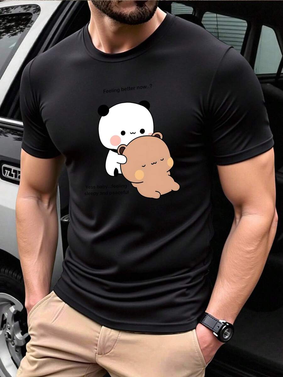 Camisetas de hombre - Negro - Ver 1