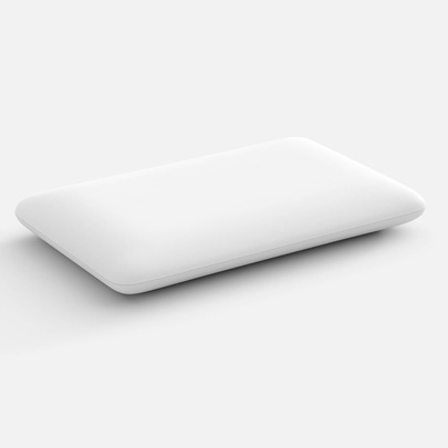 1pc Thin Memory Foam Neck Pillow For Bed, Suitable For Side, Back And Stomach Sleepers | Slow Rebound, Soft And Comfortable | Double-Sided Pillowcase, One Side Ice Silk, One Side Polyester Fiber | Suitable For Napping, Traveling, Office,