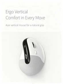 Acer Mouse Vertikal Bluetooth Nirkabel Ergonomis, Mouse Genggaman Vertikal Tiga Mode, Mouse Pelindung Tangan, Anti-Cedera Tangan Akibat Mouse, Penggunaan Kantor yang Tenang - View 4