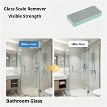Magic Descaling Cleaning Brush, 1/2/3pcs Multi-Function Bathroom Glass Mirror Shower Room Tile Cleaning Tool, Powerful Water Stain Watermark Limescale Removal Brush, Suitable For Windows Sinks - One Size - View 9