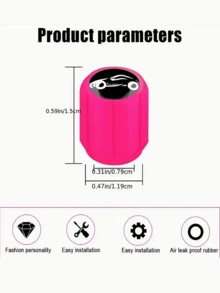 12/8 Pcs Fluorescent Tire Valve Caps - Flash Tire Hats, Automotive Tire Decorations, Light Up Your Car With These Unique Car Gifts, A Must-Have For A New Car, A Gift For A New Car,The Car Tire Valve Cap And Motorcycle Valve Core Emit Light. - Multicolor - View 11