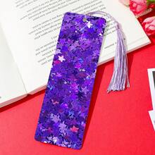 1pc PET Printed Bookmark, Exquisite And Beautiful Pattern, Durable And Elegant, Unique Design Suitable For Daily Use Or Collection. The Best Gift For Back To School Season, Whether For Personal Use Or As A Gift For Family And Friends, It's A Unique And Practical Gift Choice To Add Atmosphere And Fun To Reading Time (Random Color Tassel) - 1 Piece - View 6