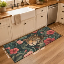 1pc Tiger Pattern Diatomaceous Earth Kitchen Mat, Absorbent Kitchen Floor Mat, Kitchen Rug, Long Strip Foot Mat, Sink Front Mat, Suitable For Kitchen, Bathroom, Entryway, Hallway, Laundry Room And Home Decor - Multicolor - View 15