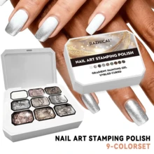 9-Grid Nail Gel Set, Gradient Solid Color Nail Polish, No Wipe, Gentle And Non-Damaging To Nail Edges, High Saturation Semi-Fluid Soft Nail Polish, Suitable For DIY Nail Art And Nail Salon Design, Back To School Gift, Wedding And Holiday Supplies - Multicolor - View 15