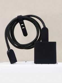 5 buah Casing Pelindung Charger Anti-Jatuh TPU Hitam, Penggulung Kabel, Kompatibel dengan Charger Apple 18W/20W - Hitam - View 9