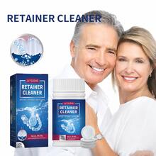 100pcs Denture Cleaning Tablets, Effervescent Daily Cleaner For Dentures, Retainers And Mouth Guards, Convenient Oral Appliance Care For Home And Travel - Solid State - View 1