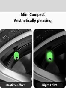 12/8 Pcs Fluorescent Tire Valve Caps - Flash Tire Hats, Automotive Tire Decorations, Light Up Your Car With These Unique Car Gifts, A Must-Have For A New Car, A Gift For A New Car,The Car Tire Valve Cap And Motorcycle Valve Core Emit Light. - Multicolor - View 6