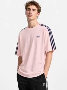 Adidas Clover Men's Summer New 3S TEE Sports Casual Short Sleeve - Pink - View 2